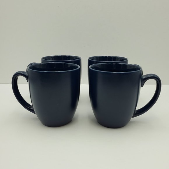 AmorArc Cobalt Blue Mugs Amorarc 16 Oz Dark Navy Blue Mugs - Picture 2 of 7